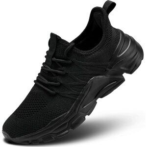 Women's Black Running Workout Sports Tennis Casual Sole Sneakers Shoes